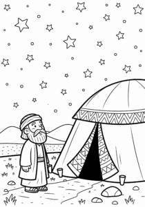 05 bobbie goods Abraão olhando as estrelas